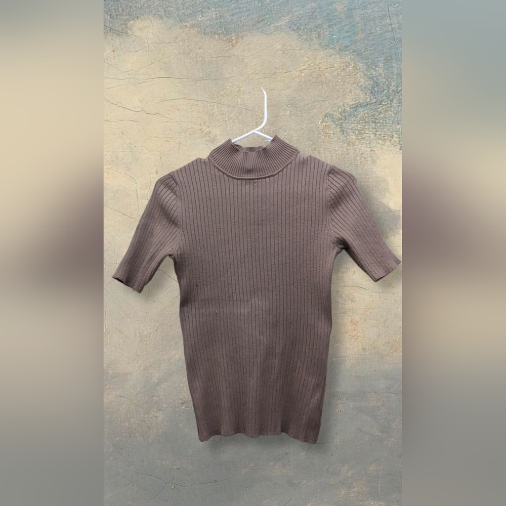 Tan Turtleneck